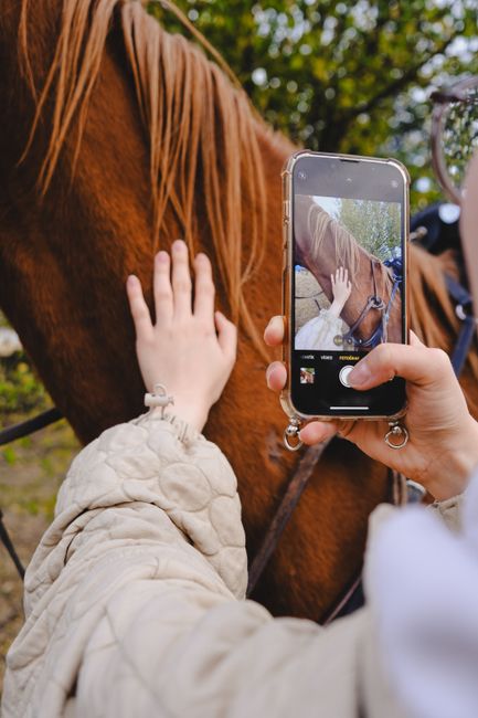 pexels photo 19743938 19743938 A woman takes a close-up photo of a horse using her smartphone, showcasing a personal connection.